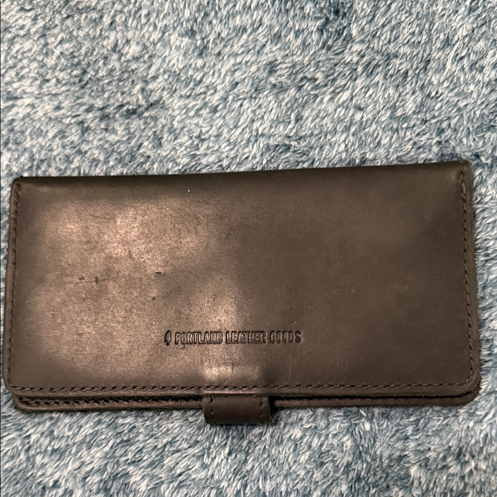 Portland Leather Goods Black Wallet - Picture 3 of 6